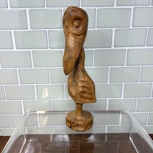 Vintage C.M. Copeland Jr Wood Bird Sculpture MCM Organic Modern Decor